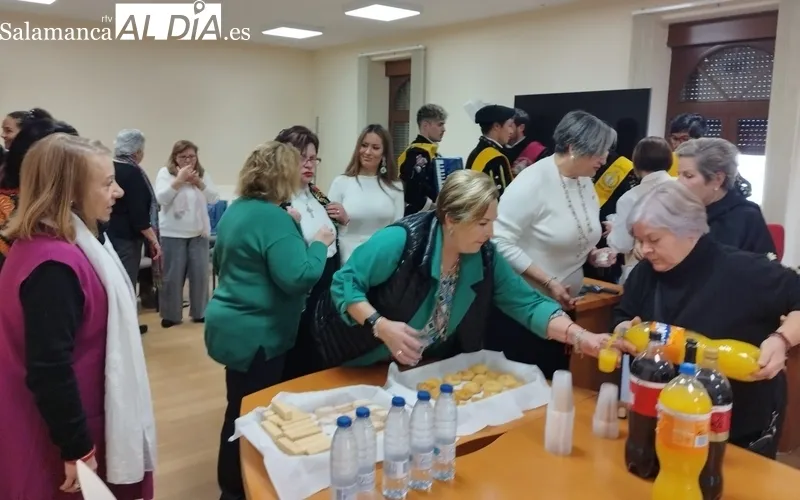 Celebración de la fiesta de las águedas en Villarino de los Aires 