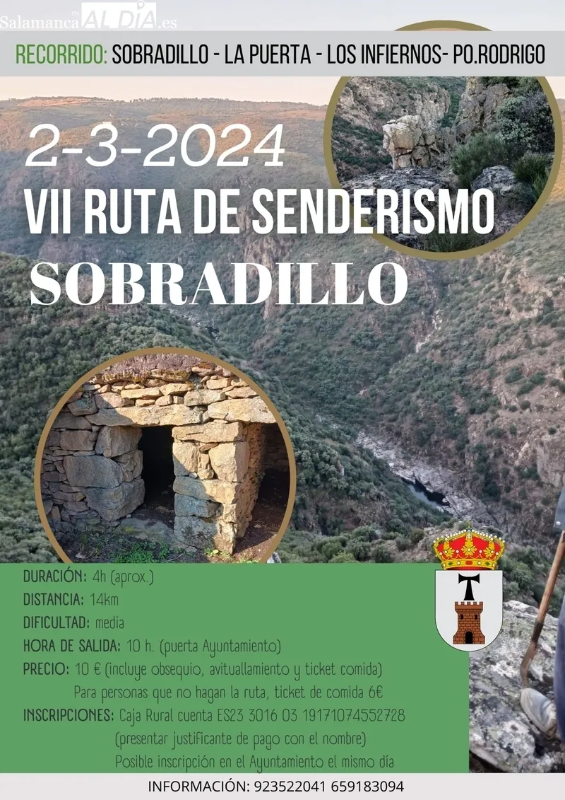 Foto 2 - La VII Ruta de Senderismo de Sobradillo estrena recorrido en las arribes del &Aacute;gueda