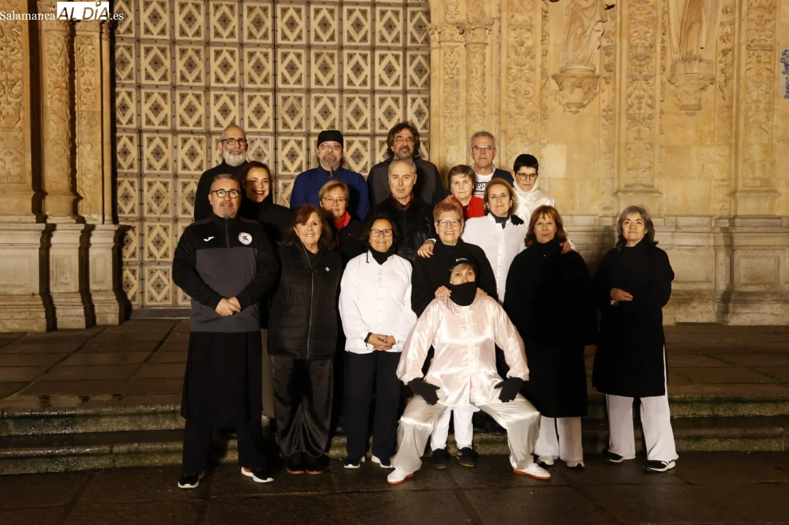 Clase abierta de Wudang en la plaza de San Esteban. Fotos: David Sañudo.