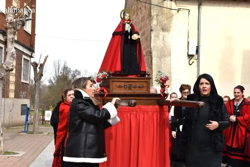 Procesión de las águedas en Santa Marta de Tormes