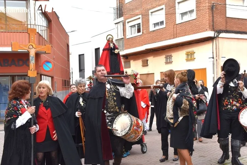 Procesión de las águedas en Santa Marta de Tormes