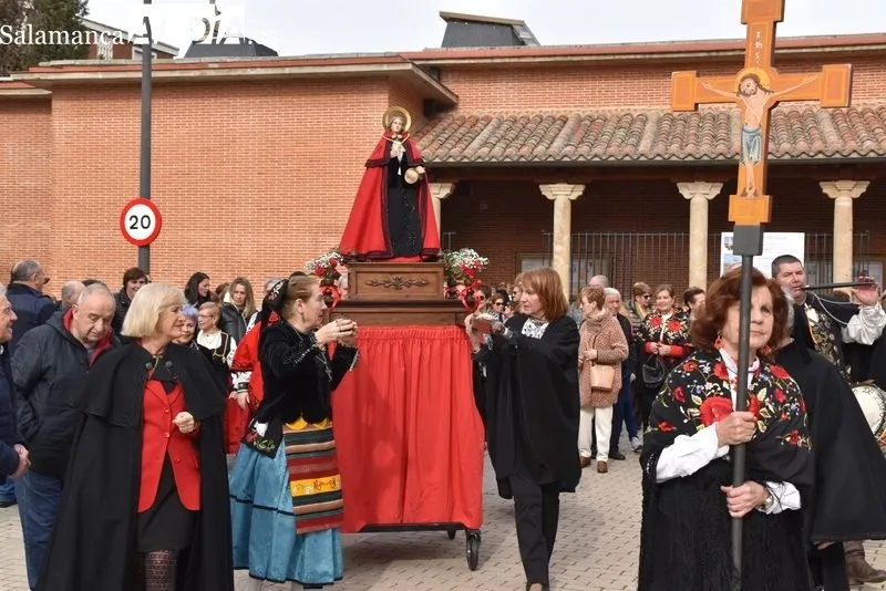 Procesión de las águedas en Santa Marta de Tormes
