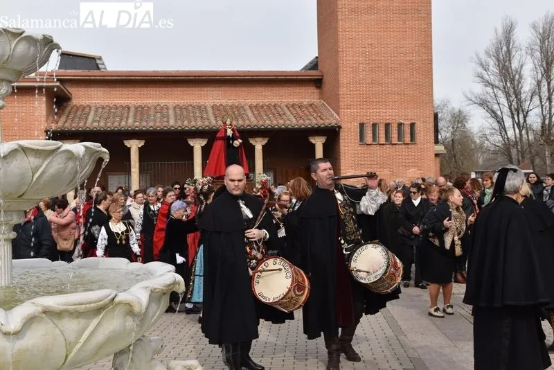 Procesión de las águedas en Santa Marta de Tormes