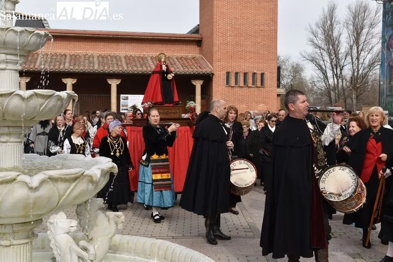 Procesión de las águedas en Santa Marta de Tormes