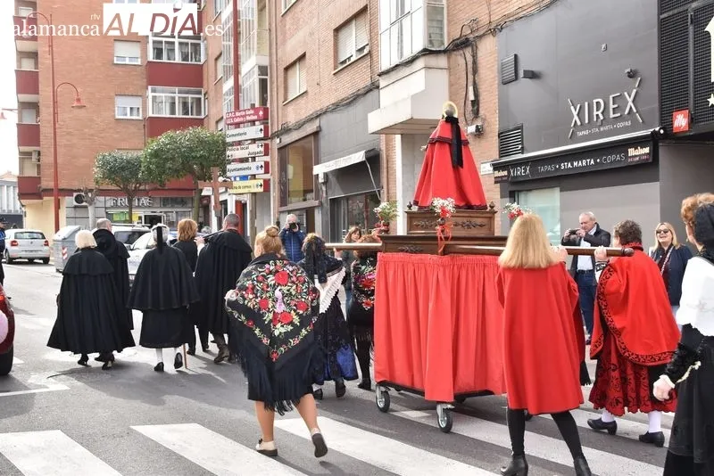 Procesión de las águedas en Santa Marta de Tormes