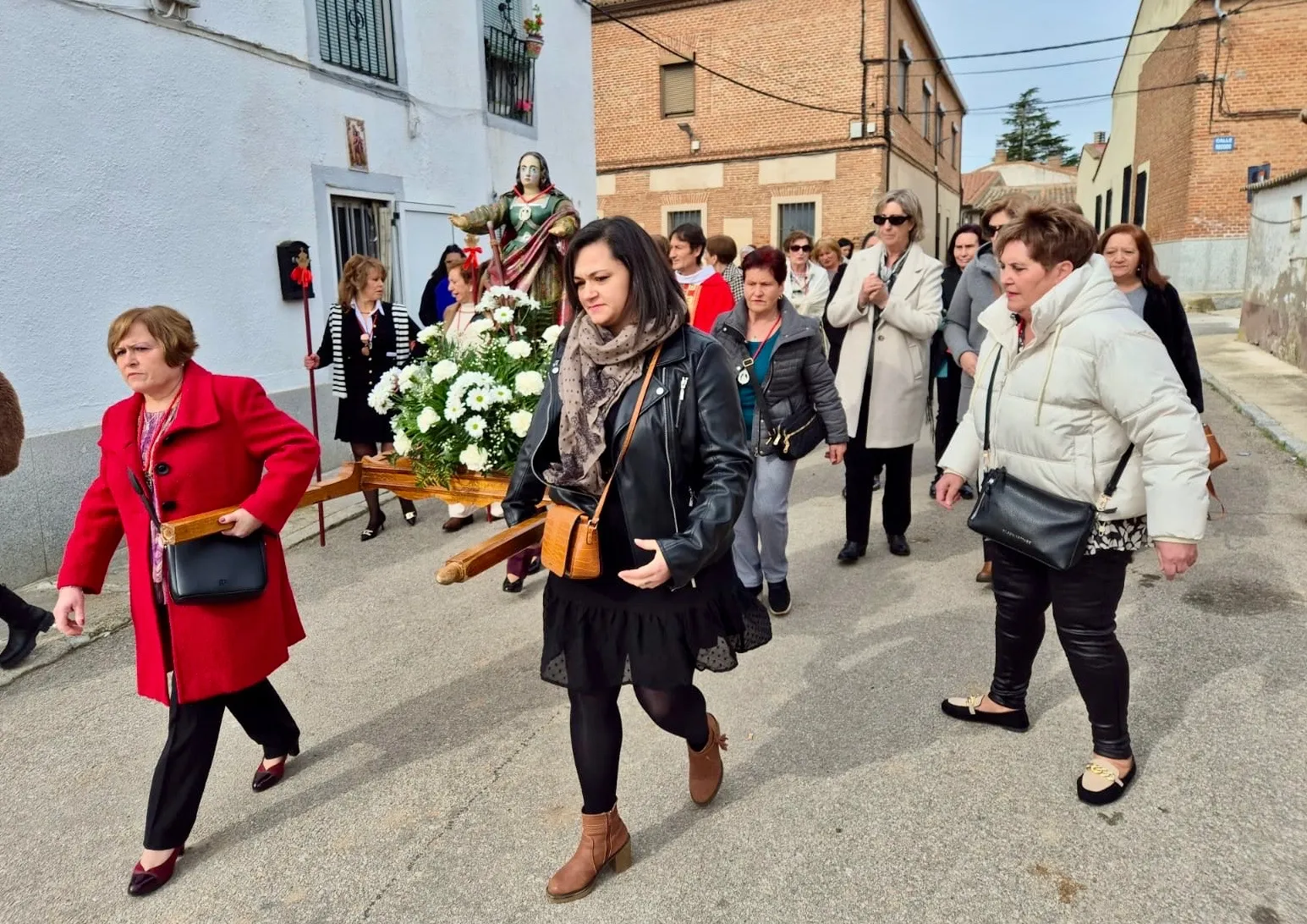 Aldeaseca de la Frontera vivía este lunes en la calle la festividad de Santa Águeda