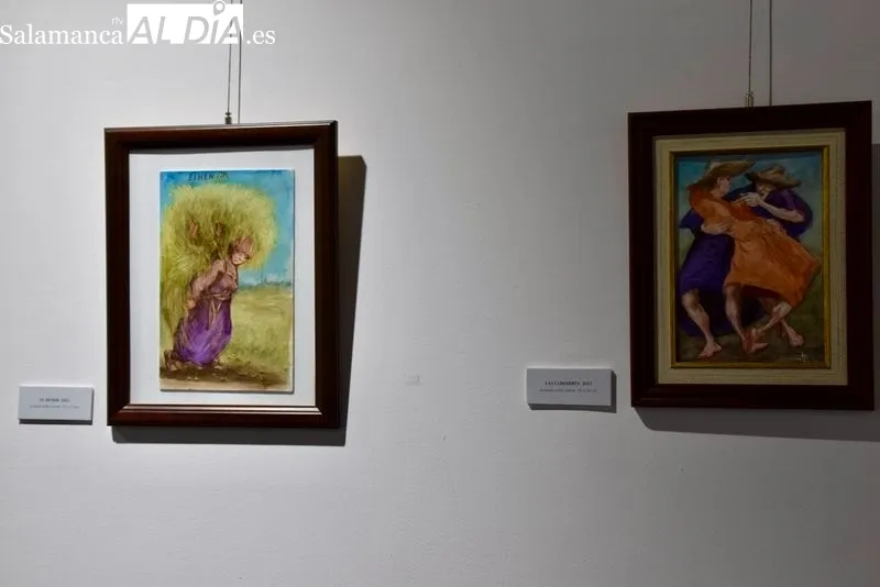 Exposición 'Jerónimo Prieto: sentimiento y acuarelas' en el Casino de Salamanca. Foto Vanesa Martins