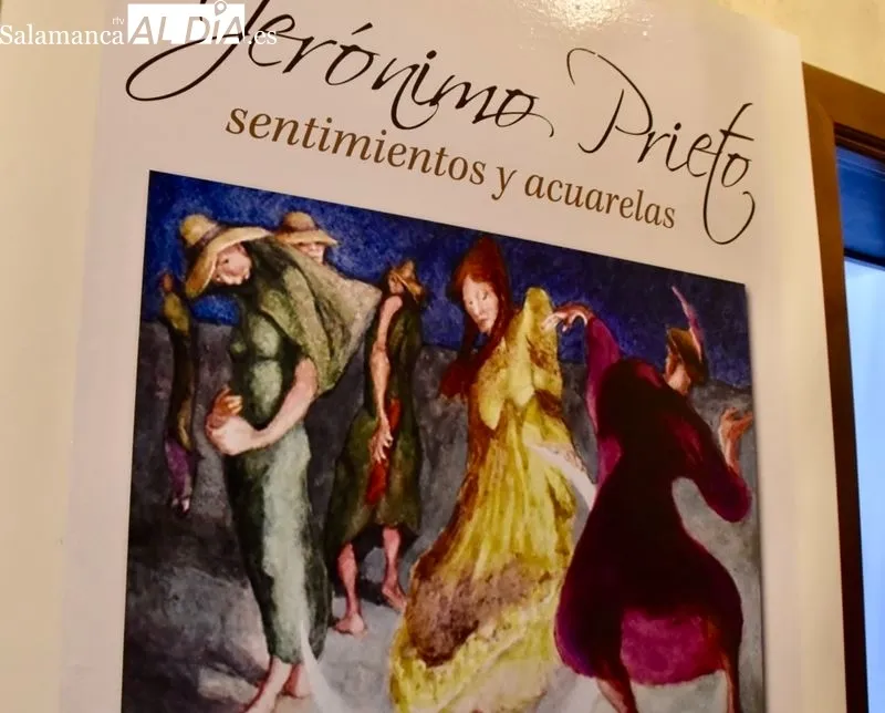 Exposición 'Jerónimo Prieto: sentimiento y acuarelas' en el Casino de Salamanca. Foto Vanesa Martins