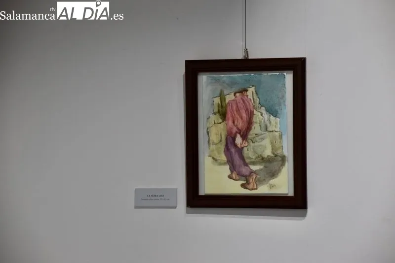 Exposición 'Jerónimo Prieto: sentimiento y acuarelas' en el Casino de Salamanca. Foto Vanesa Martins