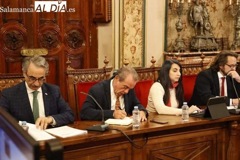 Pleno de la Diputación de Salamanca celebrado este miércoles 28 de febrero. Foto David Sañudo