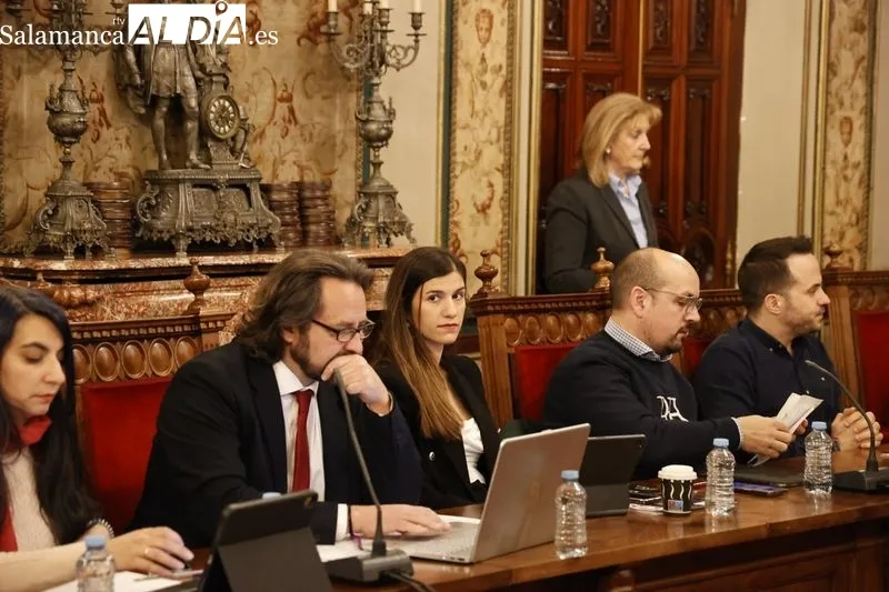 Pleno de la Diputación de Salamanca celebrado este miércoles 28 de febrero. Foto David Sañudo