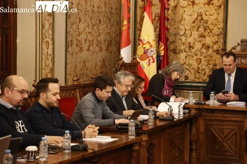 Pleno de la Diputación de Salamanca celebrado este miércoles 28 de febrero. Foto David Sañudo