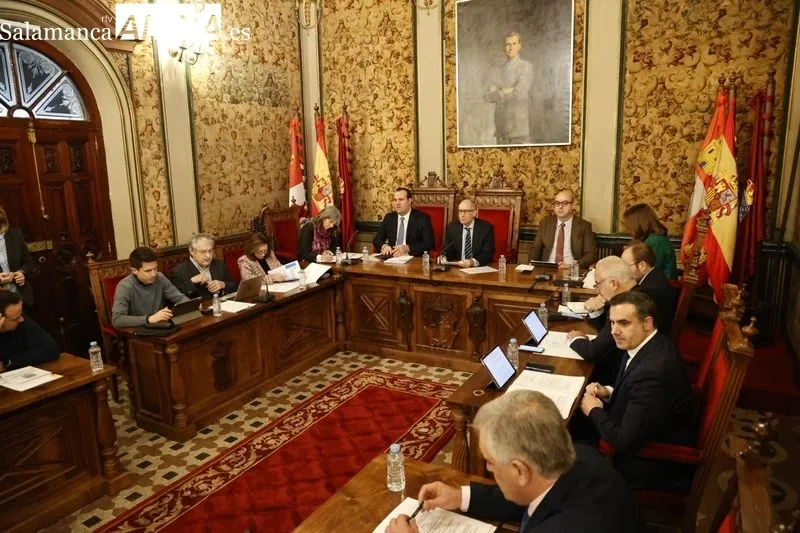 Pleno de la Diputación de Salamanca celebrado este miércoles 28 de febrero. Foto David Sañudo
