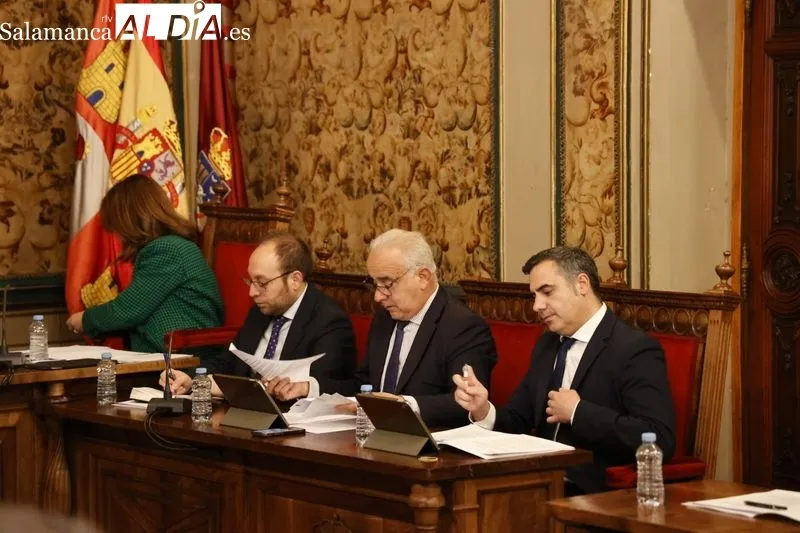 Pleno de la Diputación de Salamanca celebrado este miércoles 28 de febrero. Foto David Sañudo