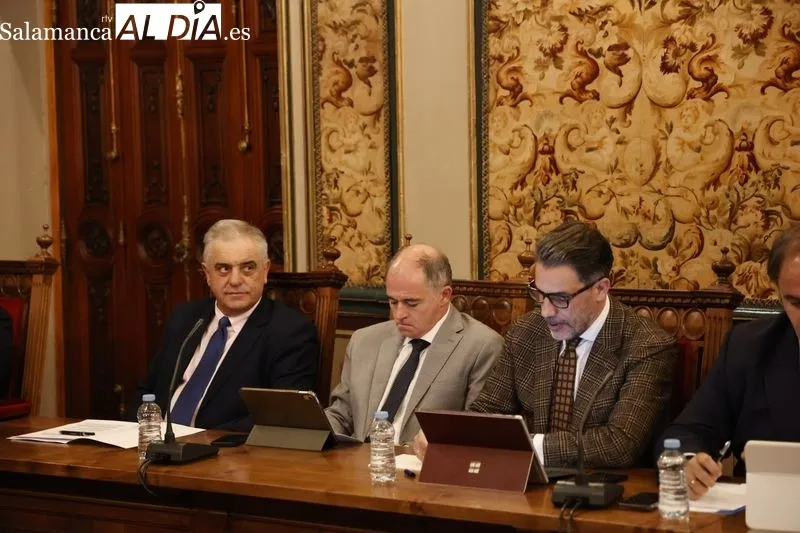 Pleno de la Diputación de Salamanca celebrado este miércoles 28 de febrero. Foto David Sañudo