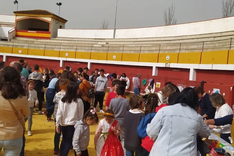 El CEO MIguel Delibes disfrutaba de una animada jornada de juegos basados en la antigua Roma