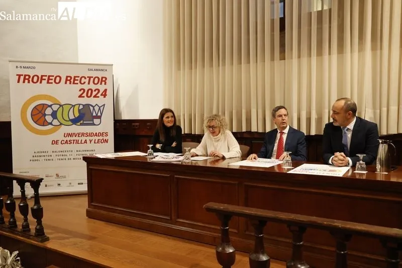 Presentación la fase final del Trofeo Rector de Universidades de Castilla y León 2024. Fotos: David Sañudo