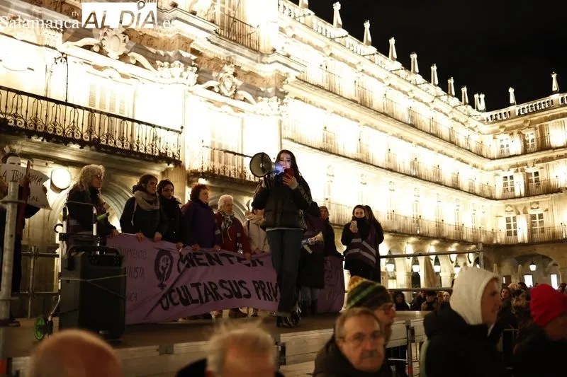 Manifestación convocada por el Movimiento Feminista de Salamanca por las calles de la capital salmantina. Fotos: David Sañudo