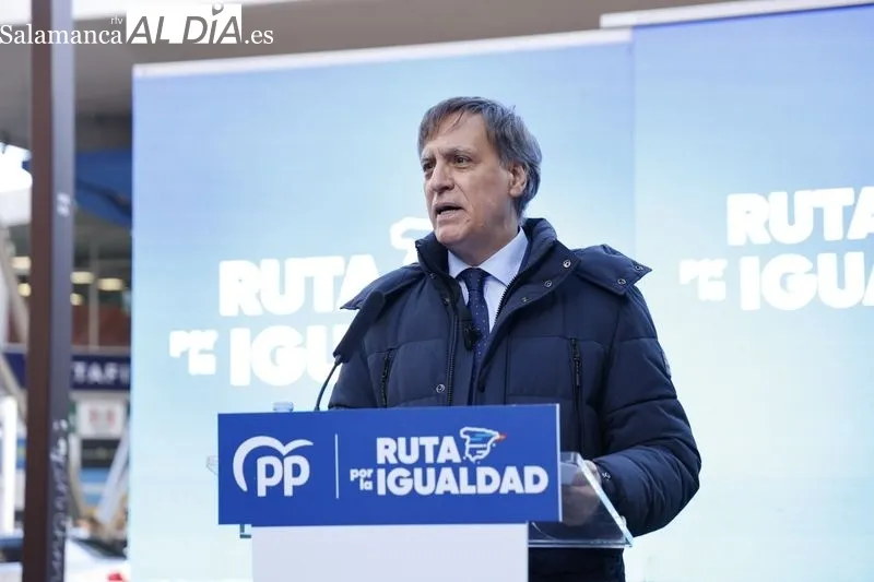 La ‘Ruta por la Igualdad’ del PP ha llegado este jueves a Salamanca. Fotos: David Sañudo