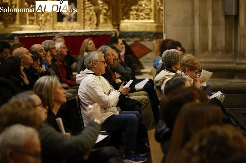Concierto de Pasión en La Clerecía por el Coro 'Tomás Luis de Victoria' de la Universidad Pontificia de Salamanca (UPSA) . Fotos: David Sañudo