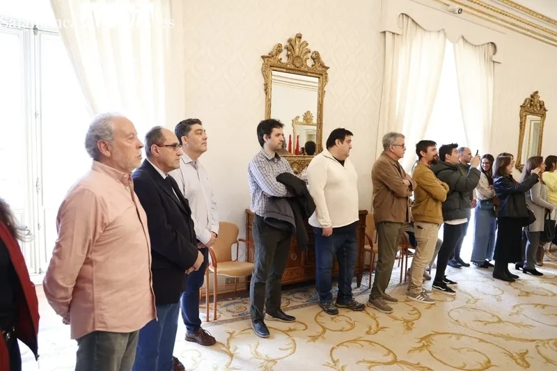 Recepción en el Ayuntamiento de Salamanca de las campeonas de España de tiro con arco. Fotos: David Sañudo.