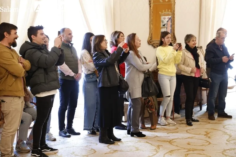 Recepción en el Ayuntamiento de Salamanca de las campeonas de España de tiro con arco. Fotos: David Sañudo.