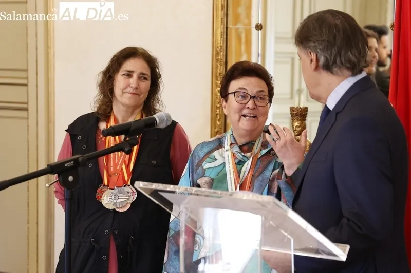 Recepción en el Ayuntamiento de Salamanca de las campeonas de España de tiro con arco. Fotos: David Sañudo.