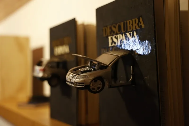 Inauguración de la exposición Cuenta kilómetros, de Jean Claude Cubino. Fotos: David Sañudo.