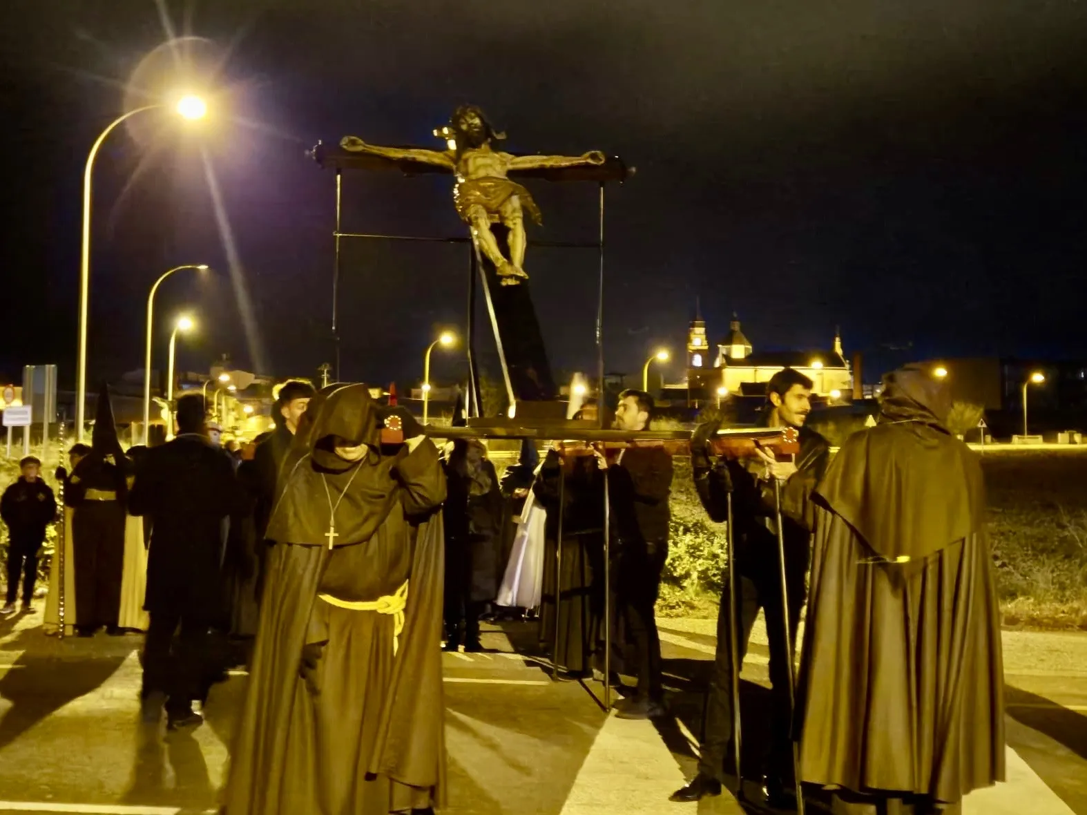 Acto penitencial del Lunes Santo en Peñaranda