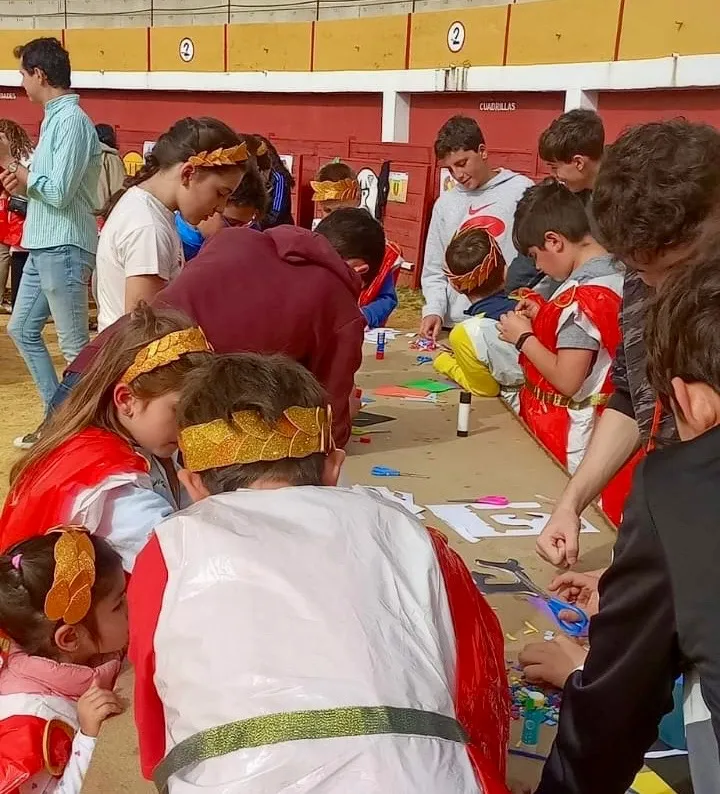 El CEO MIguel Delibes disfrutaba de una animada jornada de juegos basados en la antigua Roma