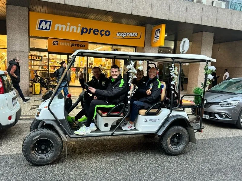 Miembros del Club De Running San Máximo Telecom en la media maratón de Lisboa