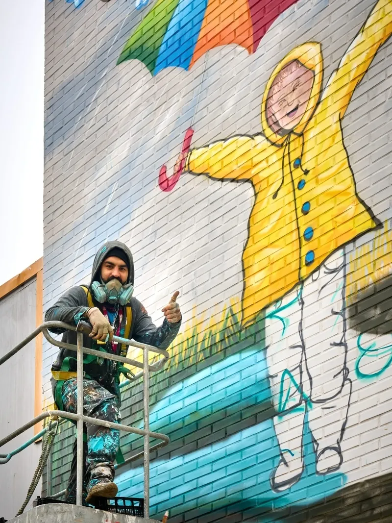 Pinturas murales de Rober Bece en Santa Marta. Fotos: Rober Bece.