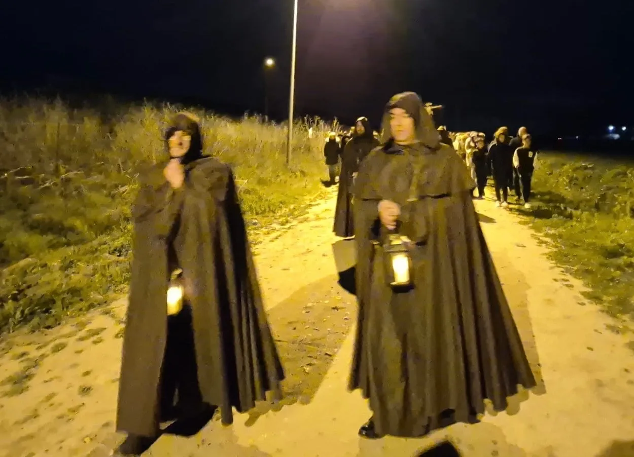 Acto penitencial del Lunes Santo en Peñaranda