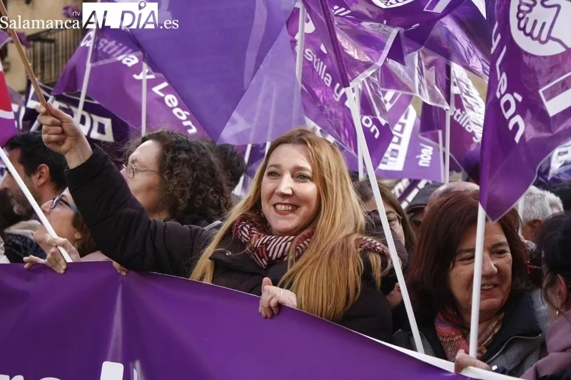 Manifestación de CCOO y UGT por el Día de la Mujer. Fotos: Raúl González.