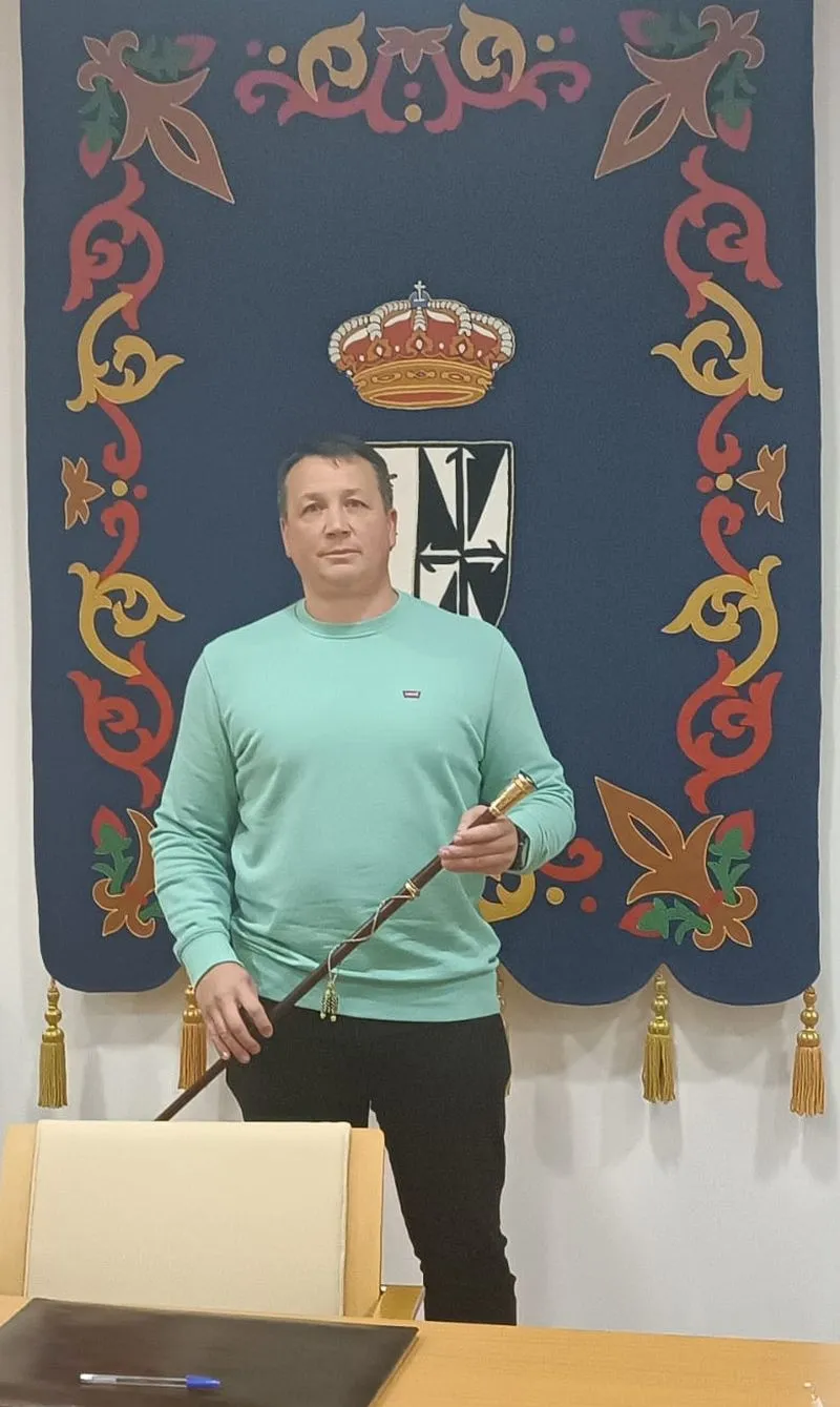 Agustín Rodríguez, alcalde de Doñinos de Salamanca, durante la toma de posesión el pasado miércoles