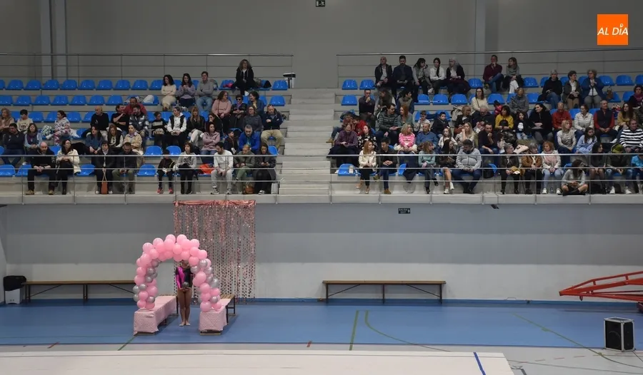 Foto 2 - Enorme fiesta de la R&iacute;tmica en Mir&oacute;briga con cerca de 200 gimnastas de toda la provincia