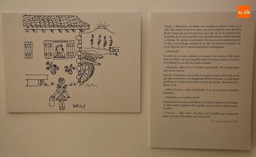 Foto 8 - La Biblioteca del IES Fray Diego recibe una exposici&oacute;n de ilustraciones de Miguel Delibes