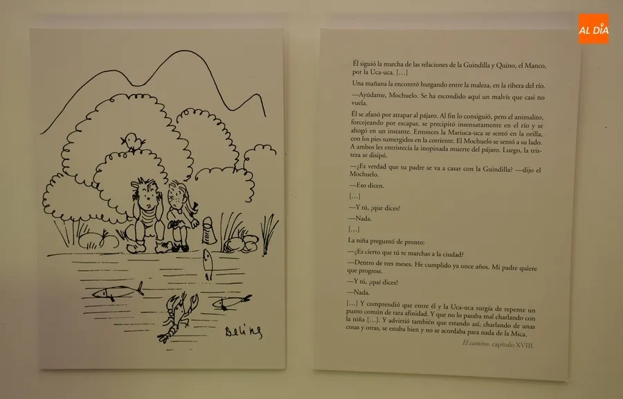 Foto 10 - La Biblioteca del IES Fray Diego recibe una exposici&oacute;n de ilustraciones de Miguel Delibes