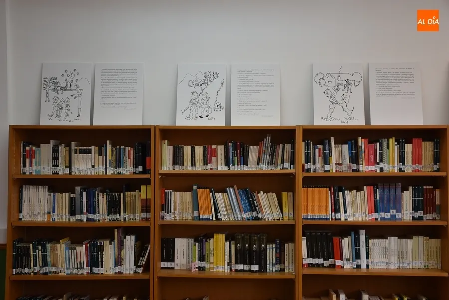 Foto 11 - La Biblioteca del IES Fray Diego recibe una exposici&oacute;n de ilustraciones de Miguel Delibes