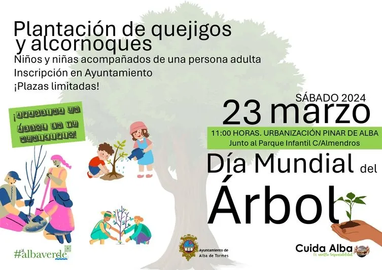 Foto 4 - Alba de Tormes celebra el D&iacute;a del &Aacute;rbol con una jornada de reforestaci&oacute;n