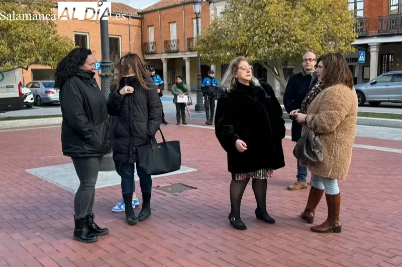 Peñaranda conmemoraba en la Plaza de España el 8M