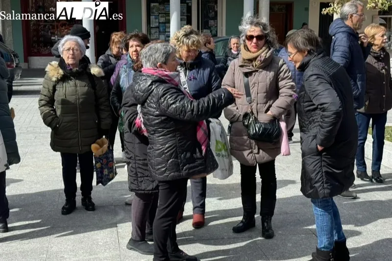 Peñaranda conmemoraba en la Plaza de España el 8M
