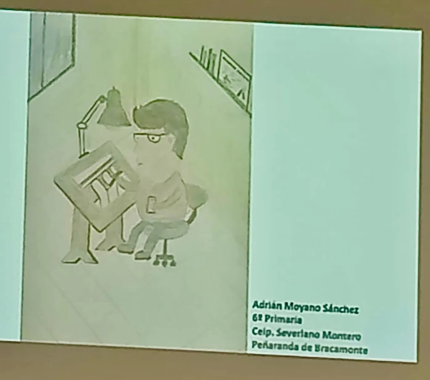 Foto 3 - Adri&aacute;n y Gonzalo, alumnos del CEIP Severiano Montero, ganadores del concurso de dibujo &lsquo;Mi empresa perfecta para trabajar&rsquo; de la Usal