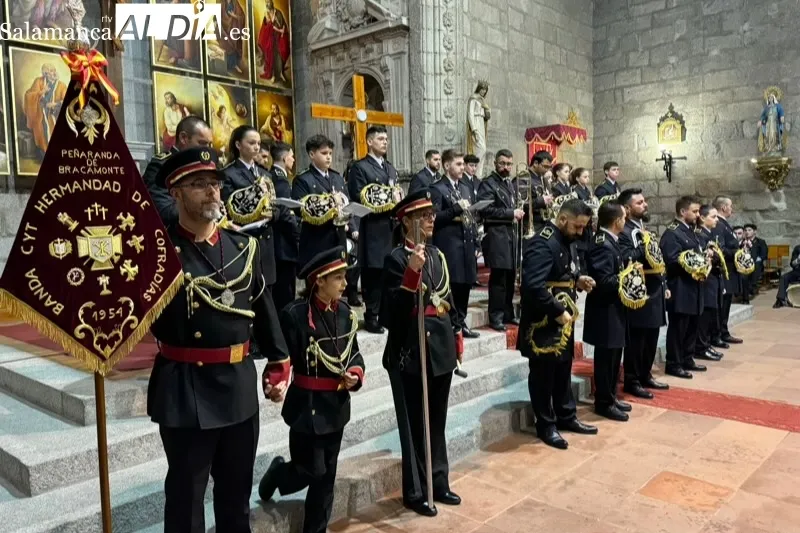 La iglesia parroquial acoge el II Certamen de Bandas Peñaranda Pasión