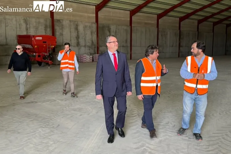 El consejero de agricultura, Gerardo Dueñas, visitaba este miércoles Villaflores
