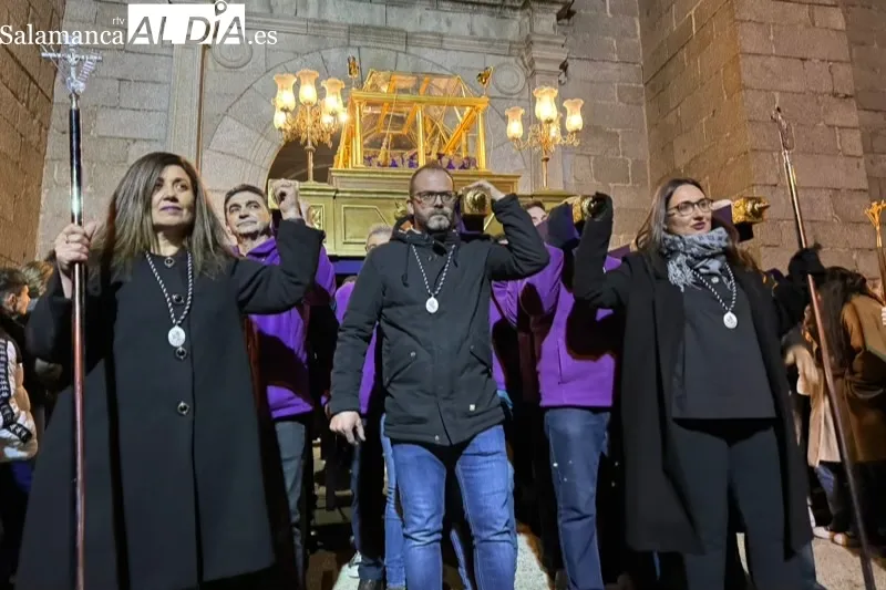 Peñaranda vivía la procesión del Santo Entierro en la tarde del Viernes Santo