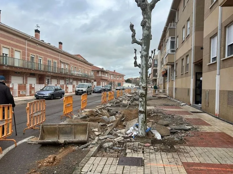 Renovación de la red de agua en varias calles de Carbajosa