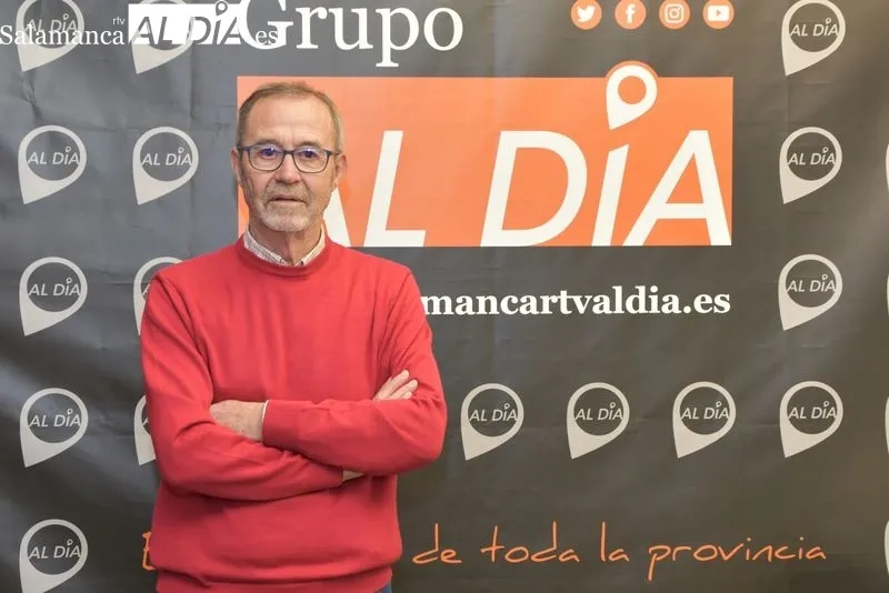José Javier Boyero, presidente de la Marca de Garantía Ternera Charra, en las instalaciones de SALAMANCA AL DÍA. Foto D. Sañudo