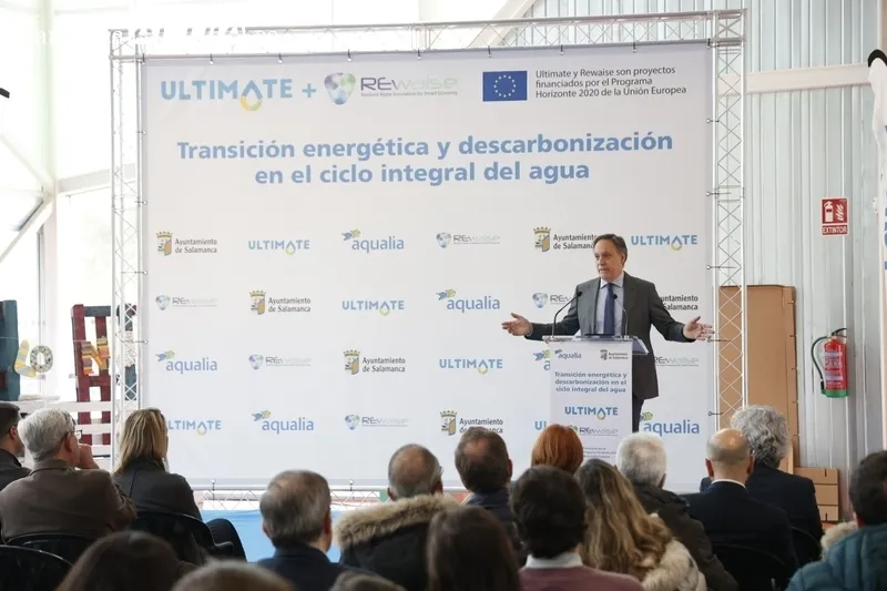 ‘Transición energética y descarbonización en el ciclo integral del agua’ en la Lonja de los Huertos Urbanos. Fotos: David Sañudo.