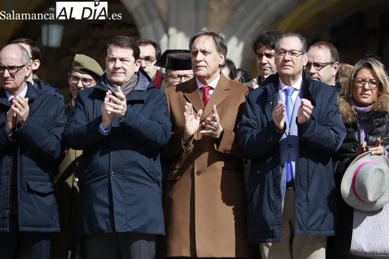 Minuto de silencio con motivo del Día Europeo en Memoria de las Víctimas del Terrorismo. Fotos: Raúl González.